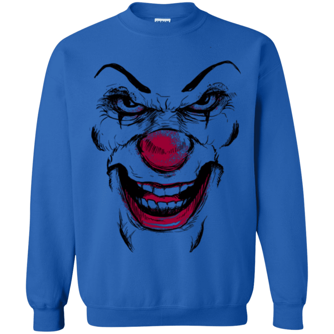 Sweatshirts Royal / Small Clown Face Crewneck Sweatshirt