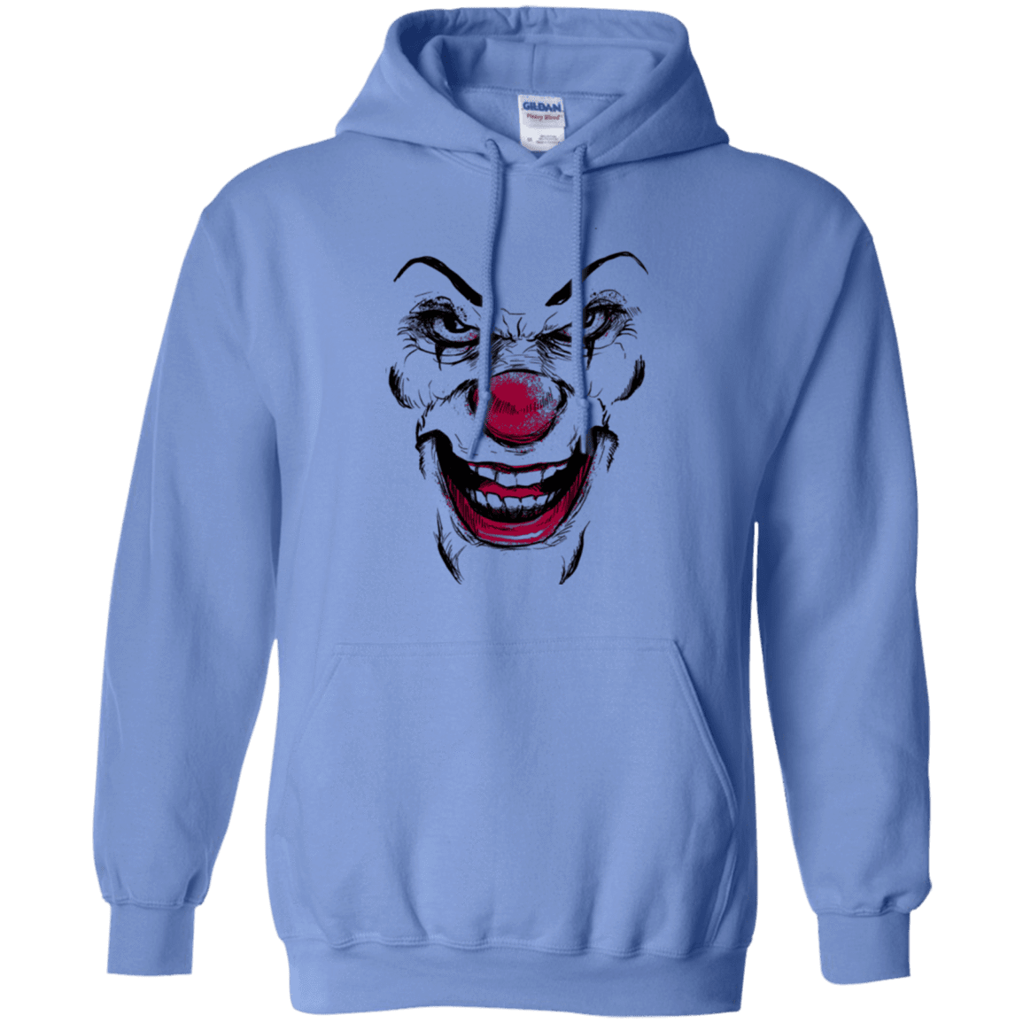 Sweatshirts Carolina Blue / Small Clown Face Pullover Hoodie