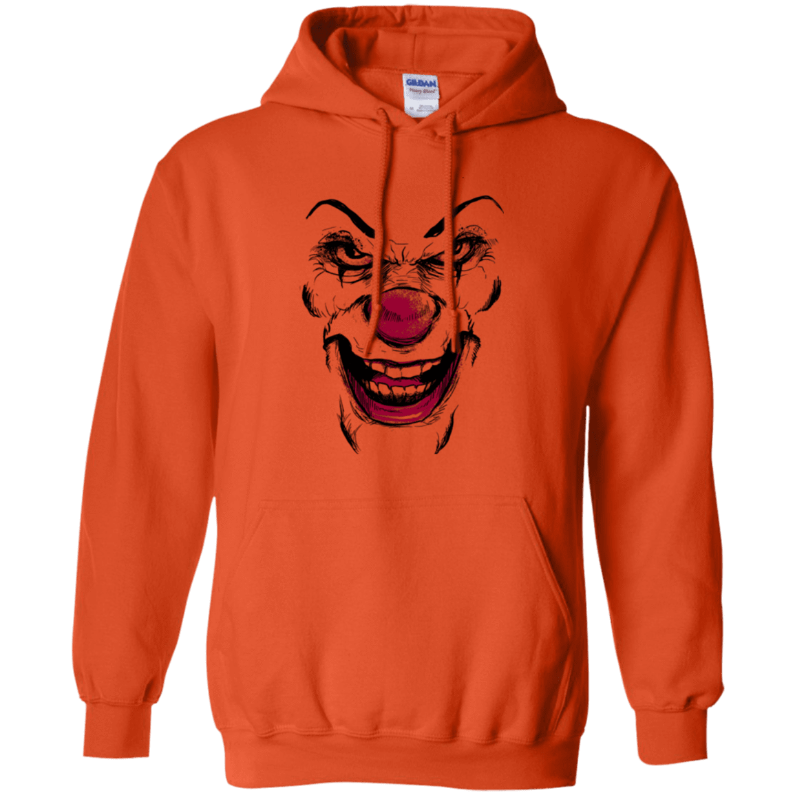 Sweatshirts Orange / Small Clown Face Pullover Hoodie