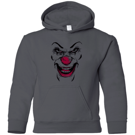 Sweatshirts Charcoal / YS Clown Face Youth Hoodie