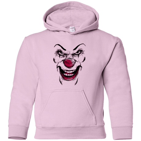 Sweatshirts Light Pink / YS Clown Face Youth Hoodie