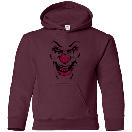 Sweatshirts Maroon / YS Clown Face Youth Hoodie