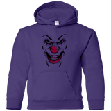 Sweatshirts Purple / YS Clown Face Youth Hoodie