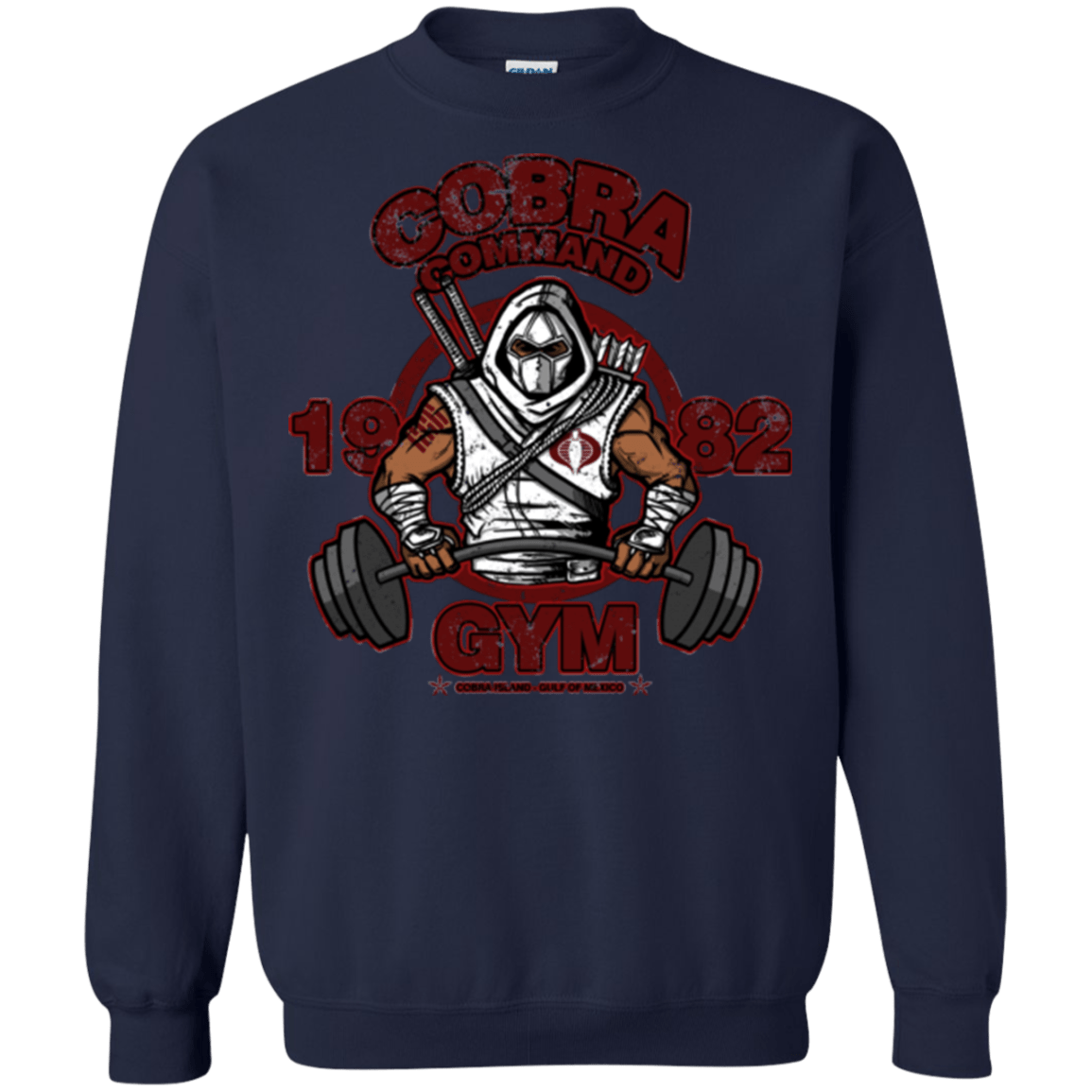 Sweatshirts Navy / Small Cobra Command Gym Crewneck Sweatshirt