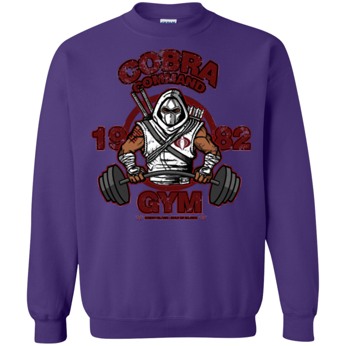 Sweatshirts Purple / Small Cobra Command Gym Crewneck Sweatshirt