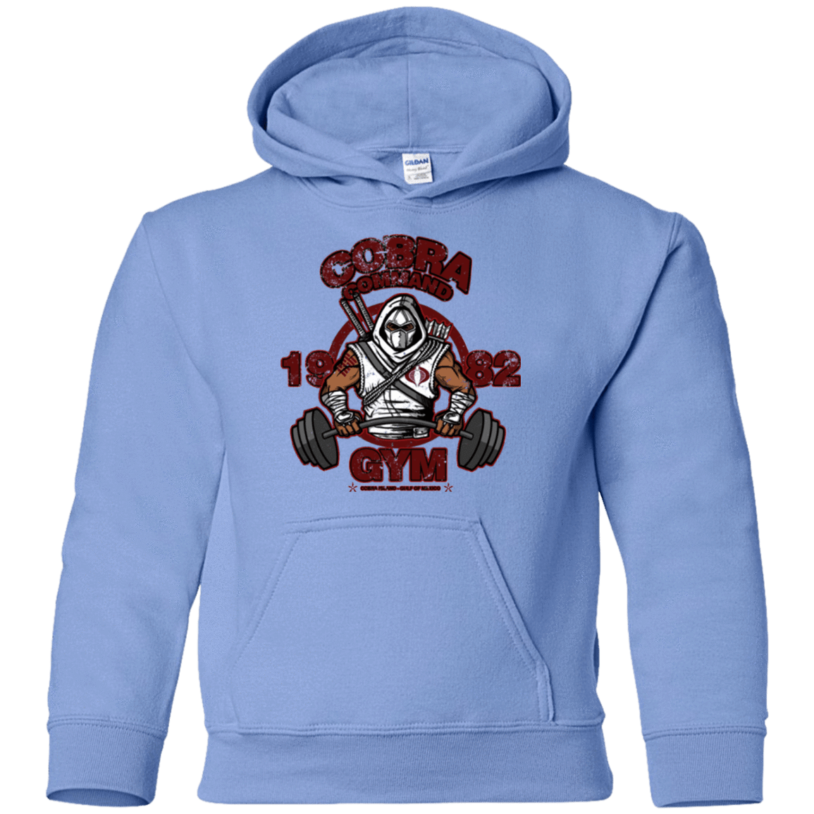 Sweatshirts Carolina Blue / YS Cobra Command Gym Youth Hoodie