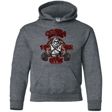 Sweatshirts Dark Heather / YS Cobra Command Gym Youth Hoodie