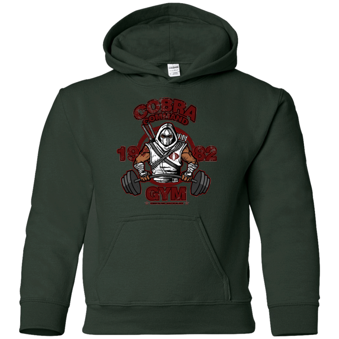 Sweatshirts Forest Green / YS Cobra Command Gym Youth Hoodie