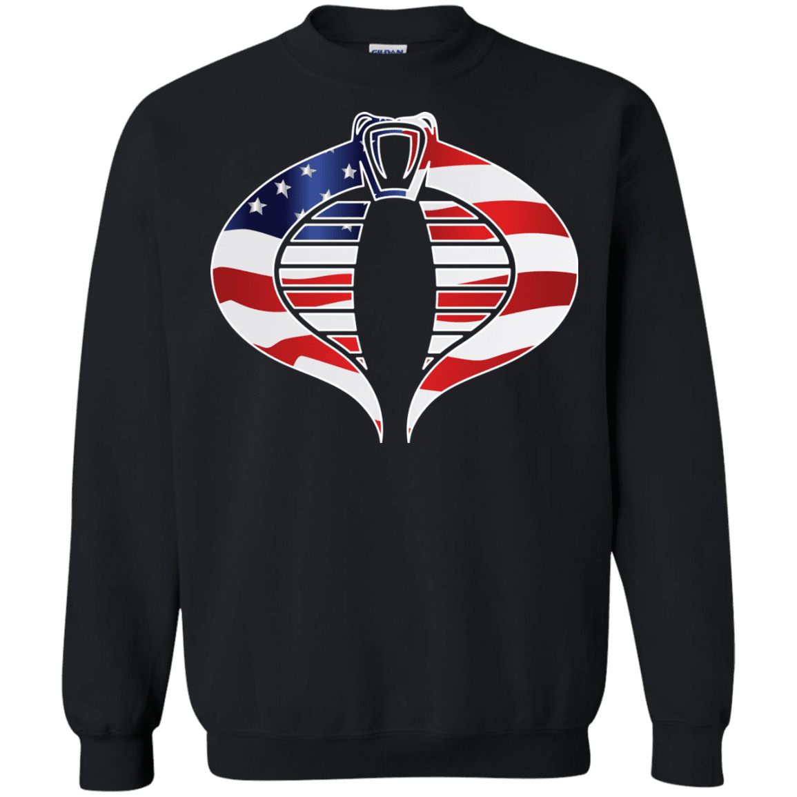 Sweatshirts Black / Small COBRA FLAG Crewneck Sweatshirt