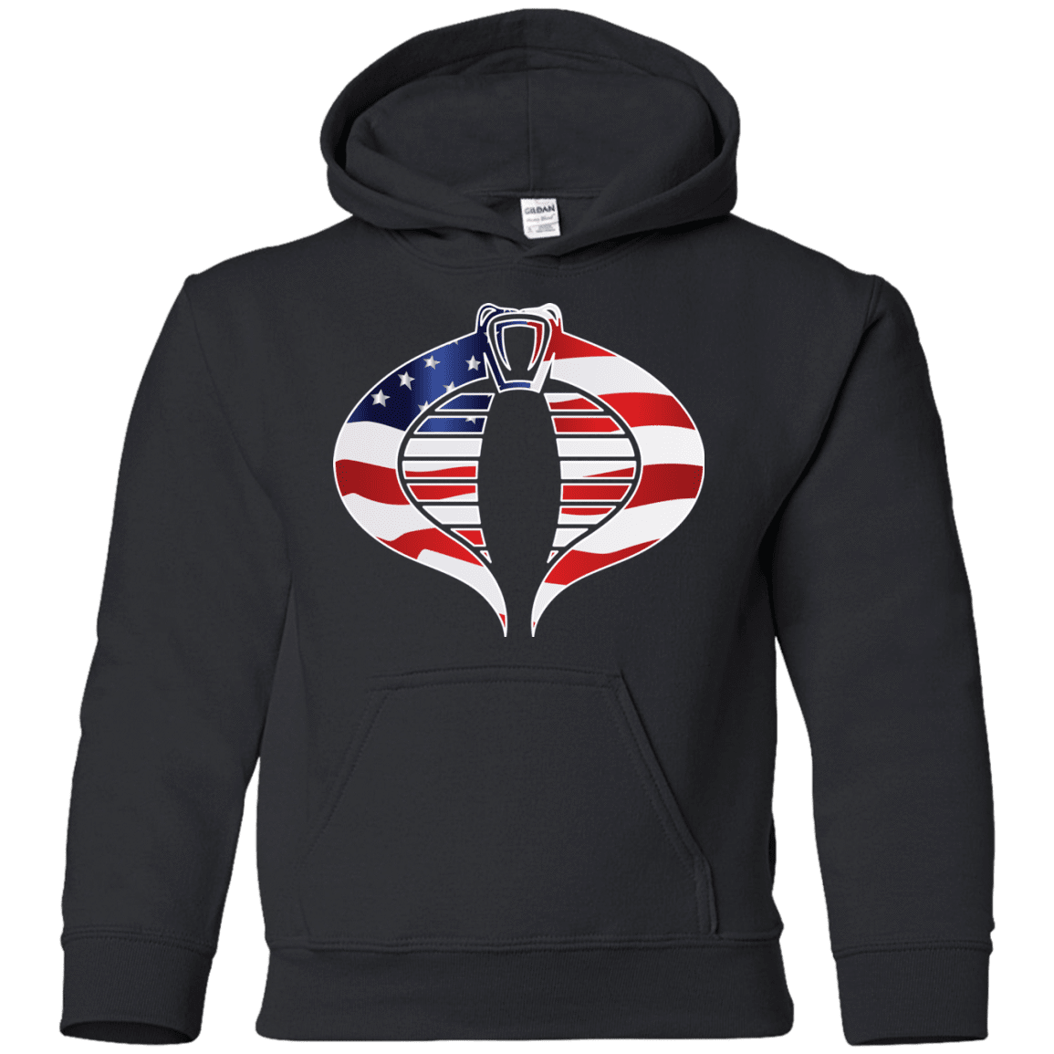 Sweatshirts Black / YS COBRA FLAG Youth Hoodie