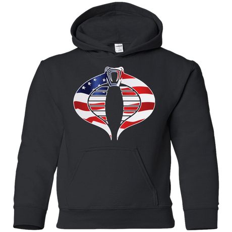 Sweatshirts Black / YS COBRA FLAG Youth Hoodie