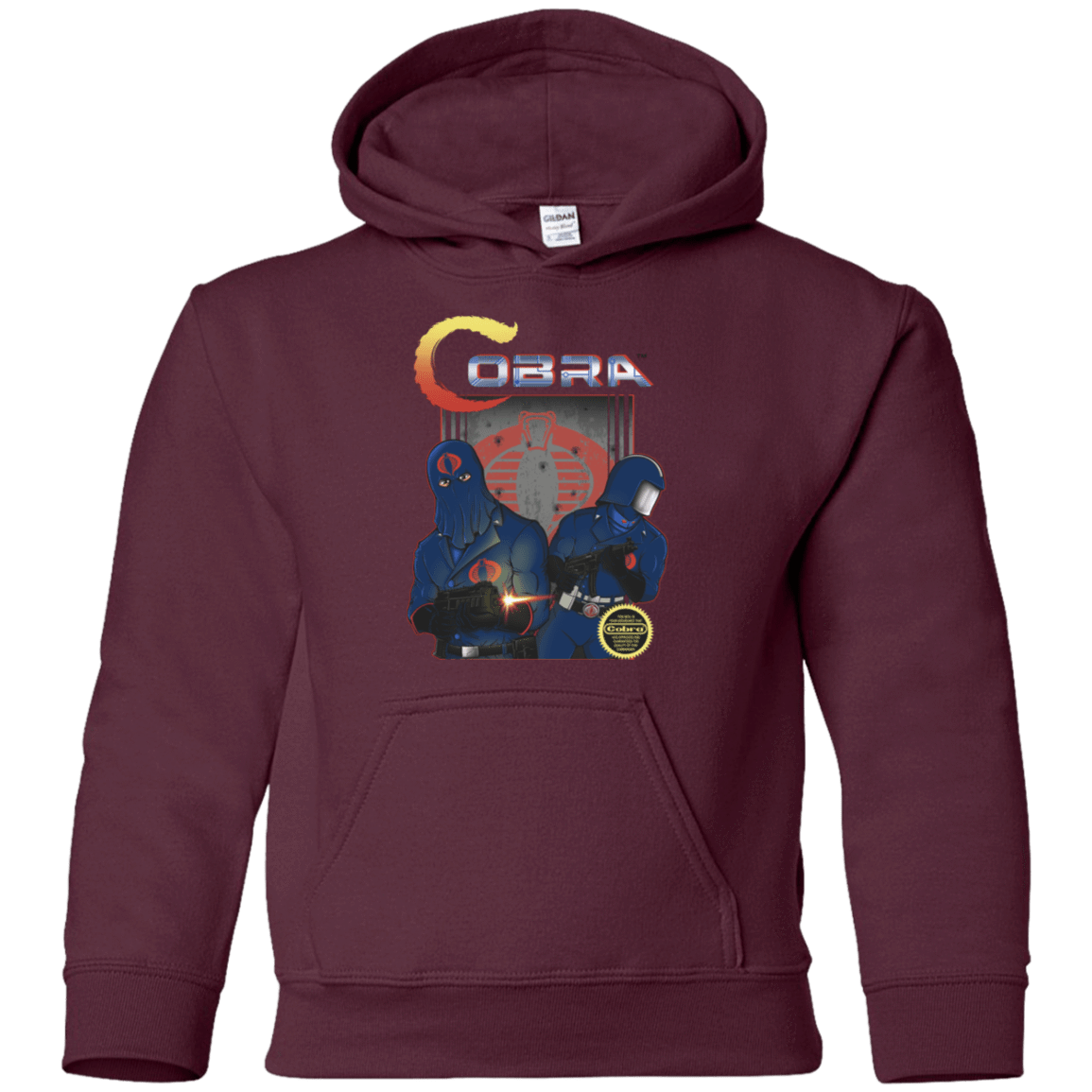 Sweatshirts Maroon / YS COBRA Youth Hoodie