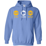 Sweatshirts Carolina Blue / Small Code Coffee Repeat Pullover Hoodie
