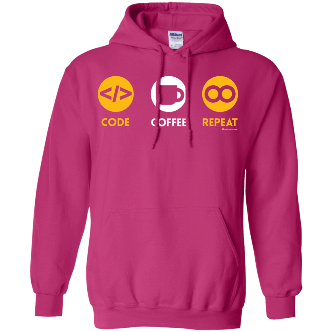 Code Coffee Repeat Pullover Hoodie