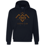 Sweatshirts Navy / Small Coffee Club Premium Fleece Hoodie
