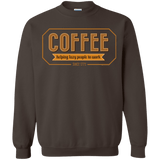 Sweatshirts Dark Chocolate / Small Coffee For Lazy People Crewneck Sweatshirt
