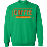 Sweatshirts Irish Green / Small Coffee For Lazy People Crewneck Sweatshirt