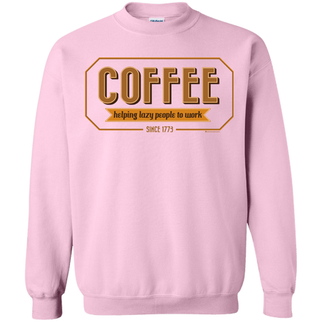 Sweatshirts Light Pink / Small Coffee For Lazy People Crewneck Sweatshirt