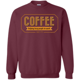 Sweatshirts Maroon / Small Coffee For Lazy People Crewneck Sweatshirt