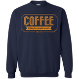 Sweatshirts Navy / Small Coffee For Lazy People Crewneck Sweatshirt