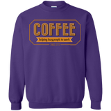 Sweatshirts Purple / Small Coffee For Lazy People Crewneck Sweatshirt