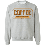 Sweatshirts Sport Grey / Small Coffee For Lazy People Crewneck Sweatshirt