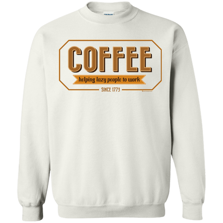 Sweatshirts White / Small Coffee For Lazy People Crewneck Sweatshirt