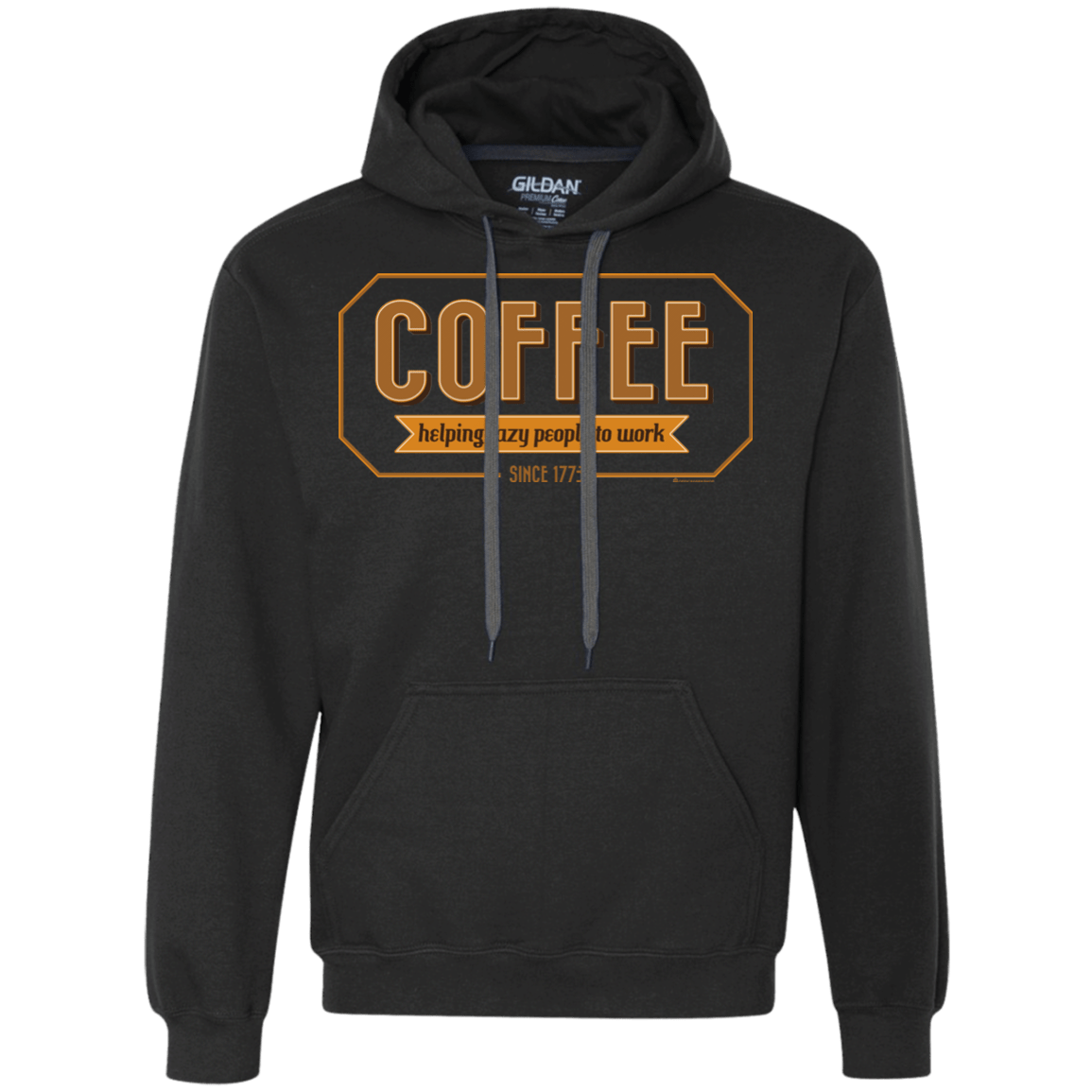 Sweatshirts Black / Small Coffee For Lazy People Premium Fleece Hoodie