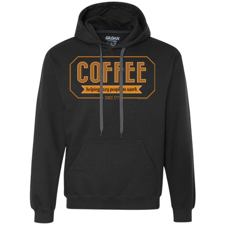 Sweatshirts Black / Small Coffee For Lazy People Premium Fleece Hoodie