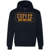 Sweatshirts Navy / Small Coffee For Lazy People Premium Fleece Hoodie