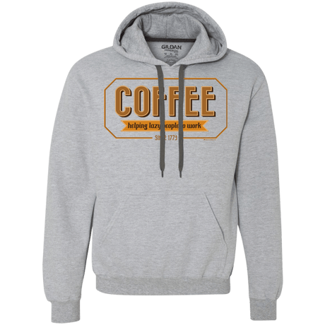 Sweatshirts Sport Grey / Small Coffee For Lazy People Premium Fleece Hoodie