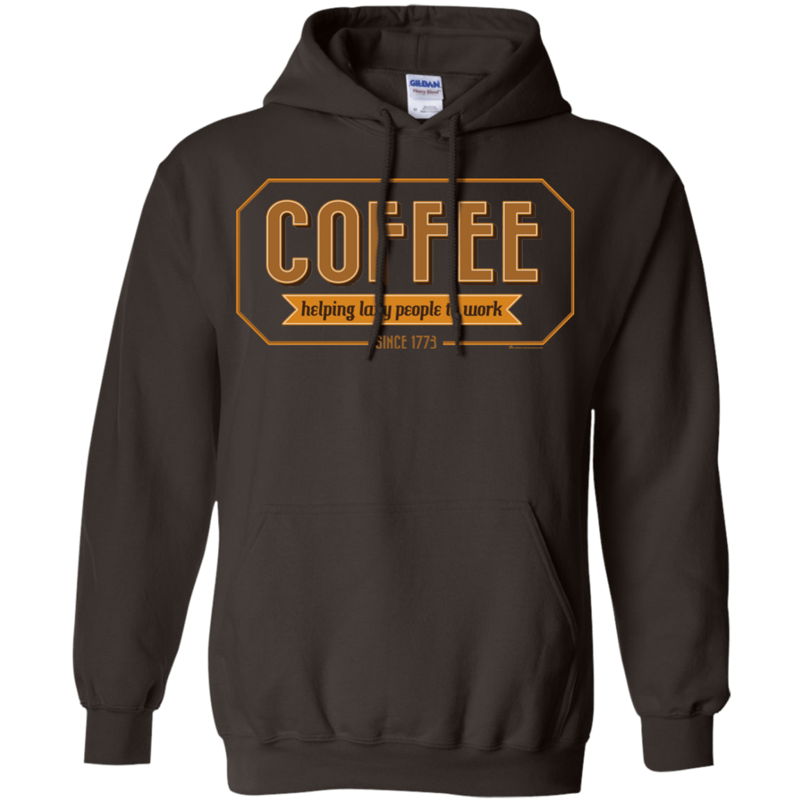 Sweatshirts Dark Chocolate / Small Coffee For Lazy People Pullover Hoodie
