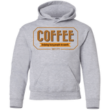 Sweatshirts Sport Grey / YS Coffee For Lazy People Youth Hoodie