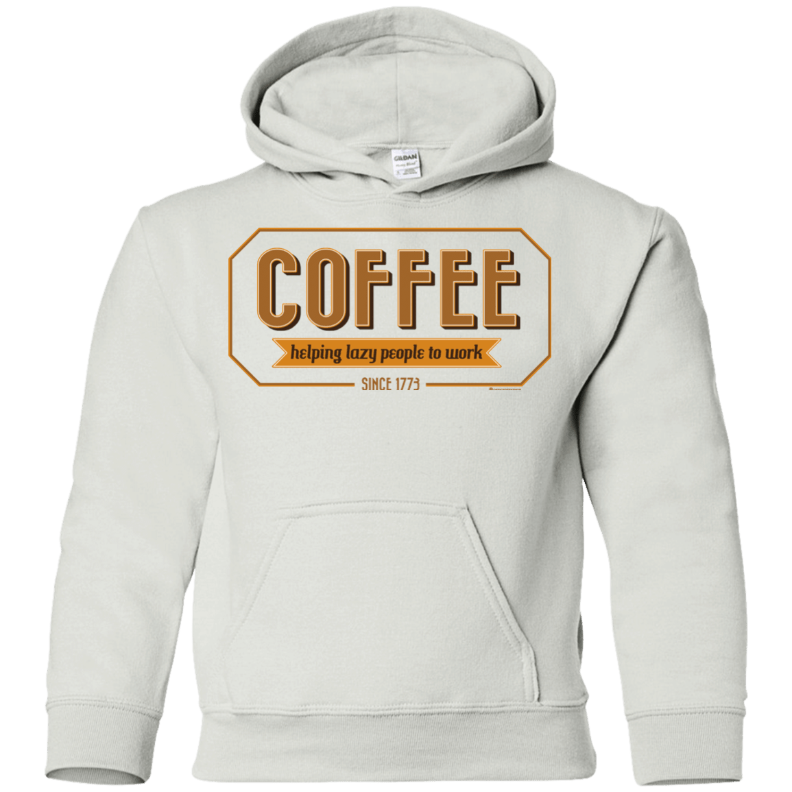 Sweatshirts White / YS Coffee For Lazy People Youth Hoodie