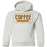 Sweatshirts White / YS Coffee For Lazy People Youth Hoodie
