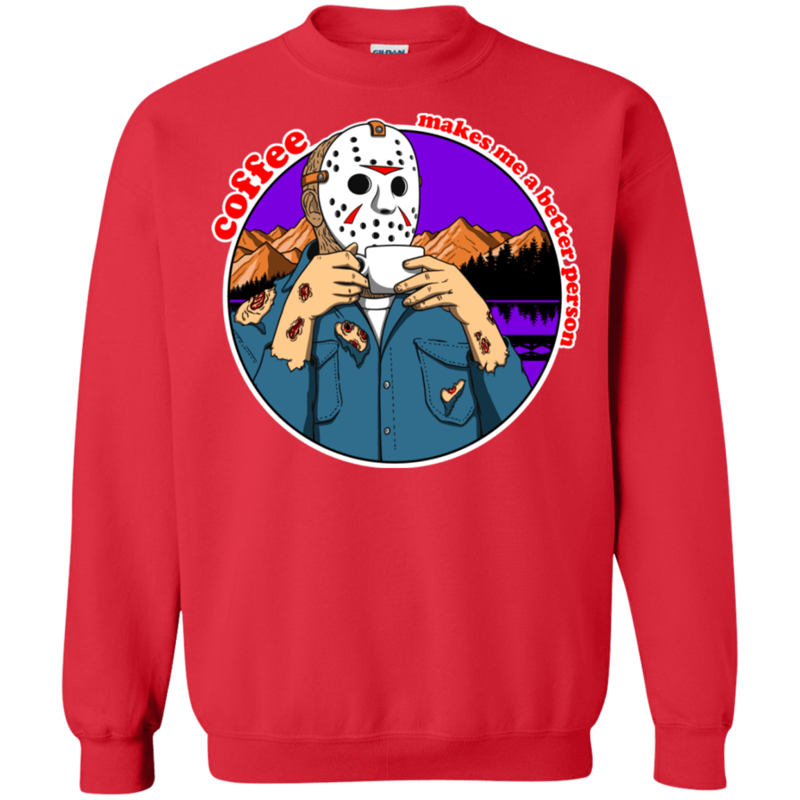 Sweatshirts Red / S Coffee Makes Me Better Crewneck Sweatshirt