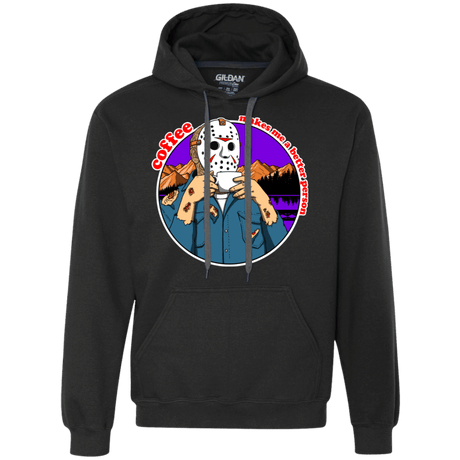 Sweatshirts Black / S Coffee Makes Me Better Premium Fleece Hoodie