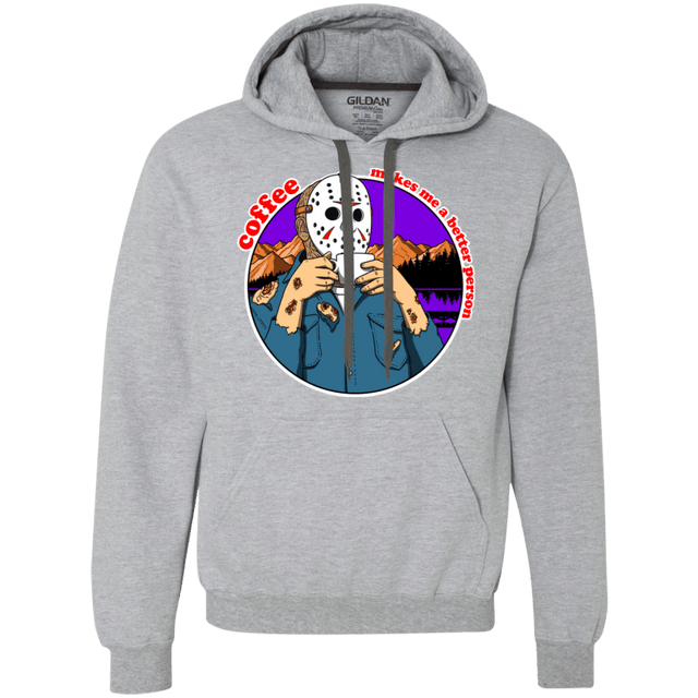 Sweatshirts Sport Grey / S Coffee Makes Me Better Premium Fleece Hoodie