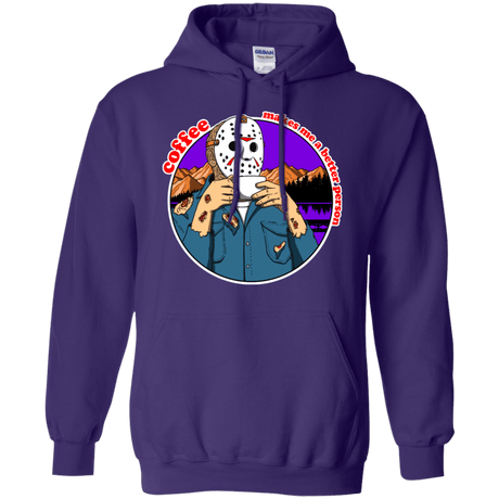 Sweatshirts Purple / S Coffee Makes Me Better Pullover Hoodie