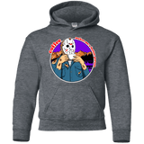 Sweatshirts Dark Heather / YS Coffee Makes Me Better Youth Hoodie