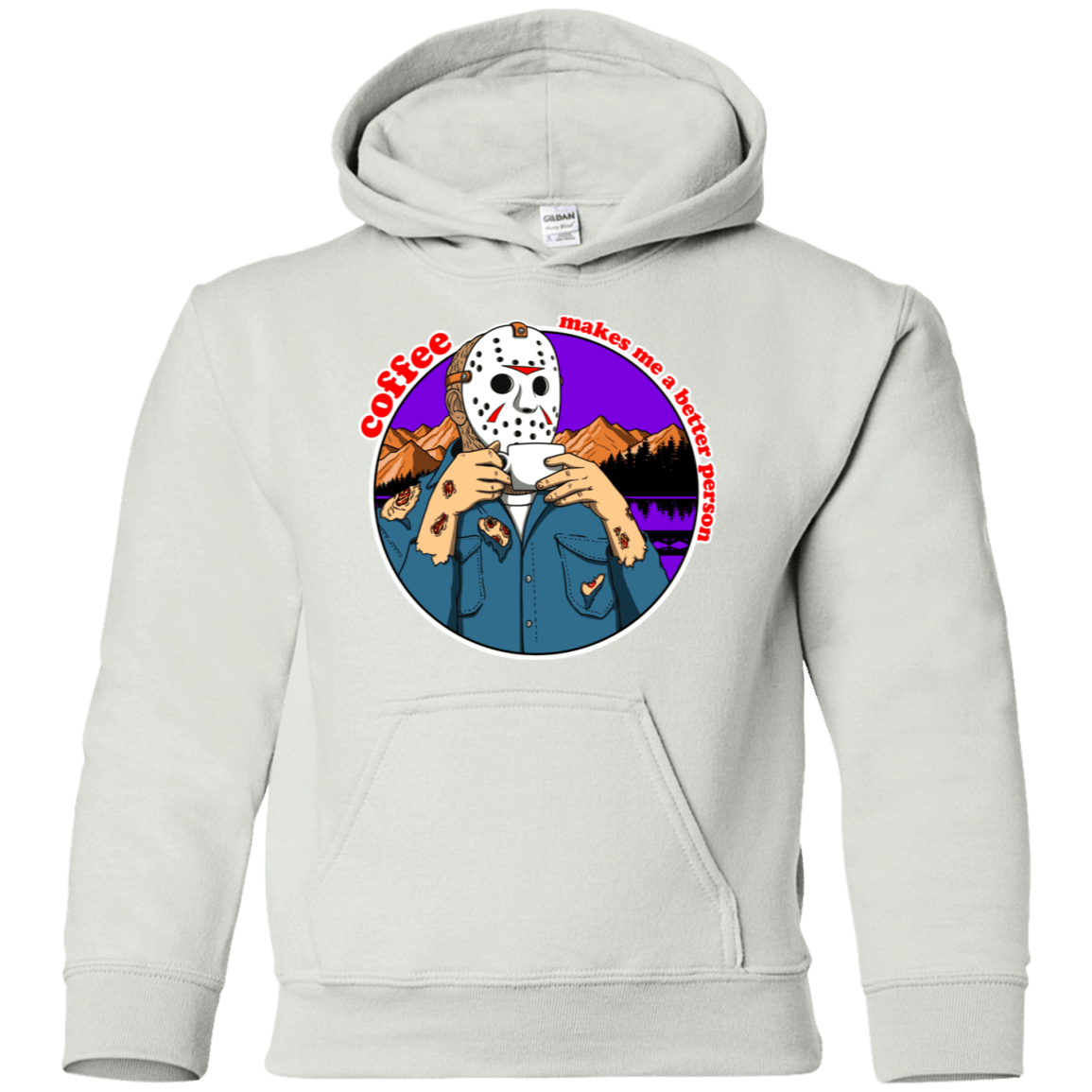 Sweatshirts White / YS Coffee Makes Me Better Youth Hoodie