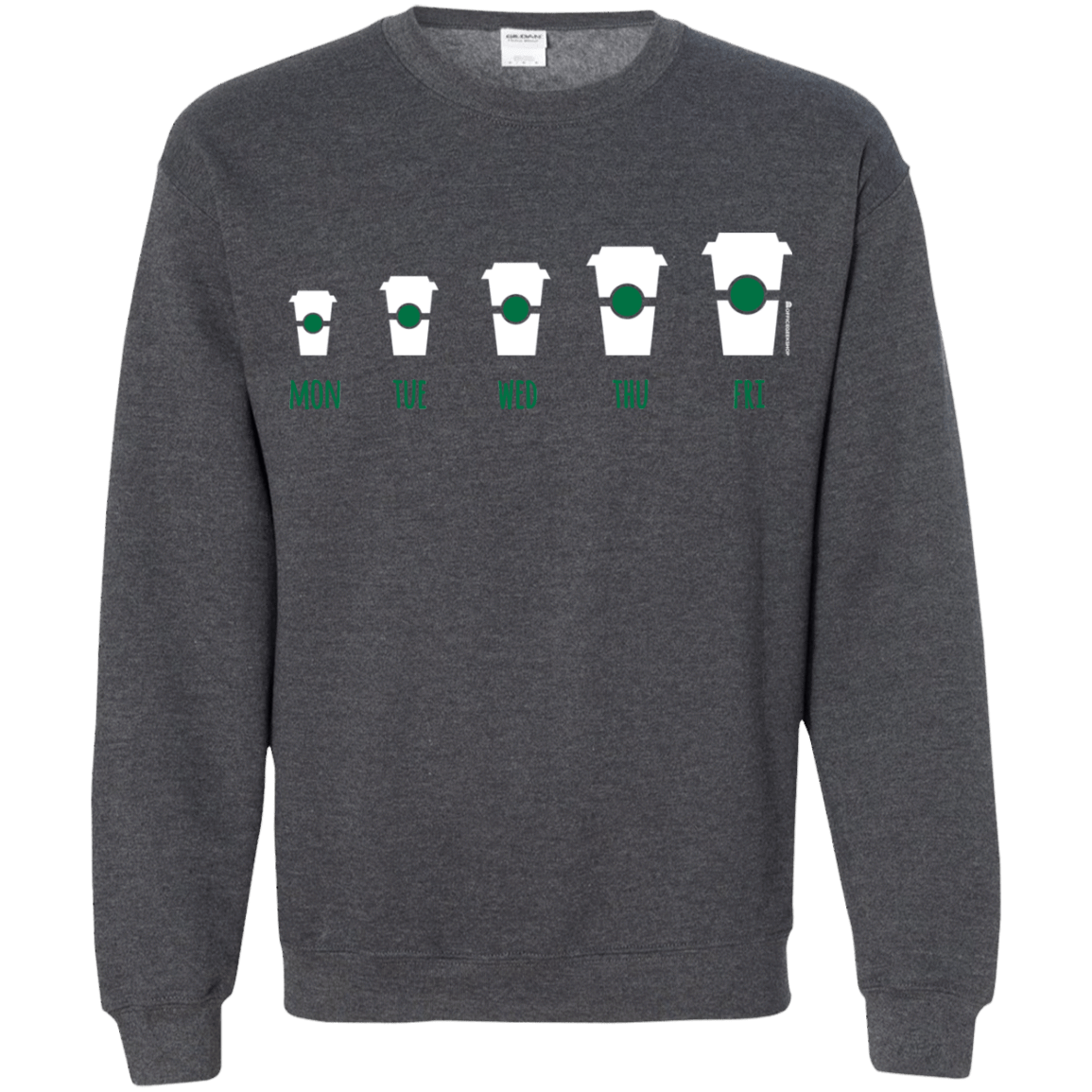 Sweatshirts Dark Heather / Small Coffee Week Crewneck Sweatshirt