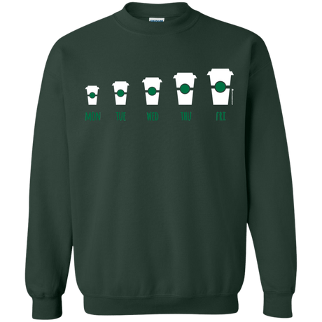 Sweatshirts Forest Green / Small Coffee Week Crewneck Sweatshirt