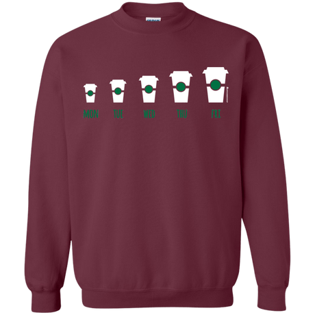 Sweatshirts Maroon / Small Coffee Week Crewneck Sweatshirt