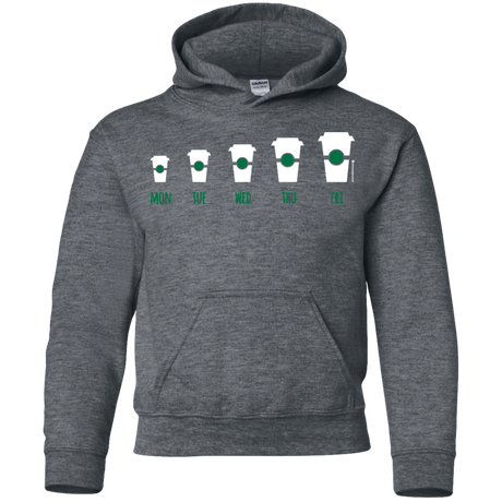 Sweatshirts Dark Heather / YS Coffee Week Youth Hoodie