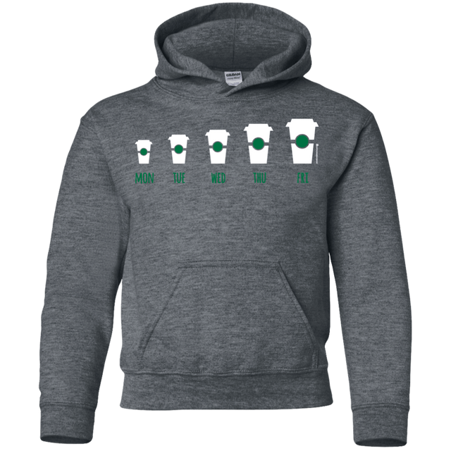 Sweatshirts Dark Heather / YS Coffee Week Youth Hoodie