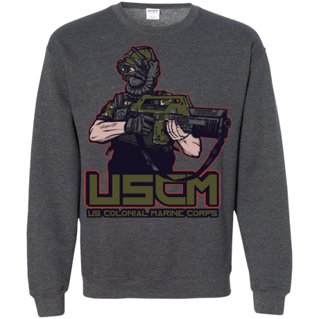 Sweatshirts Dark Heather / Small Colonial Facehugger Crewneck Sweatshirt