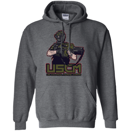 Sweatshirts Dark Heather / Small Colonial Facehugger Pullover Hoodie