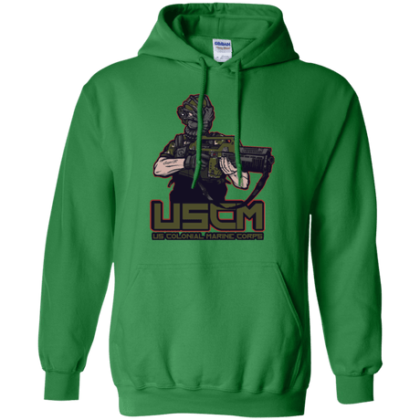Sweatshirts Irish Green / Small Colonial Facehugger Pullover Hoodie