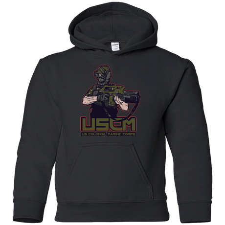 Sweatshirts Black / YS Colonial Facehugger Youth Hoodie
